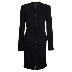 Versace Black Skirt Suit L For Women