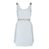 Versace White Belted Dress M For Women