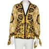 Versace Multicolor Baroque Printed Silk Button Front Shirt S For Women