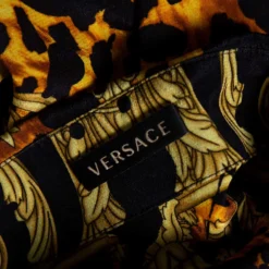 Versace Multicolored Printed Silk Cut Out Sleeve Detail Blouse L For Women -Versace Official Website luxury women versace used clothes p557697 002