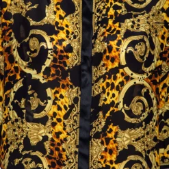 Versace Multicolored Printed Silk Cut Out Sleeve Detail Blouse L For Women -Versace Official Website luxury women versace used clothes p557697 004