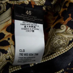 Versace Multicolored Printed Silk Cut Out Sleeve Detail Blouse L For Women -Versace Official Website luxury women versace used clothes p557697 008