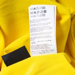 Versace Yellow Printed Silk Leather Trim Detailed Bodycon Dress S For Women -Versace Official Website luxury women versace used clothes p560620 003