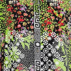 Versace Multicolored Printed Button Front Oversized Blouse L For Women -Versace Official Website luxury women versace used clothes p562399 002