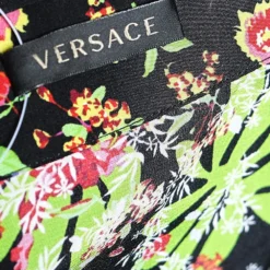 Versace Multicolored Printed Button Front Oversized Blouse L For Women -Versace Official Website luxury women versace used clothes p562399 003
