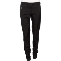 Versace Collection Black Cotton Blend Ruched Hem Trousers M For Women