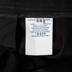 Versace Collection Black Cotton Blend Ruched Hem Trousers M For Women -Versace Official Website luxury women versace used clothes p569111 004