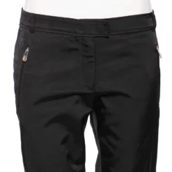 Versace Collection Black Cotton Blend Ruched Hem Trousers M For Women -Versace Official Website luxury women versace used clothes p569111 007