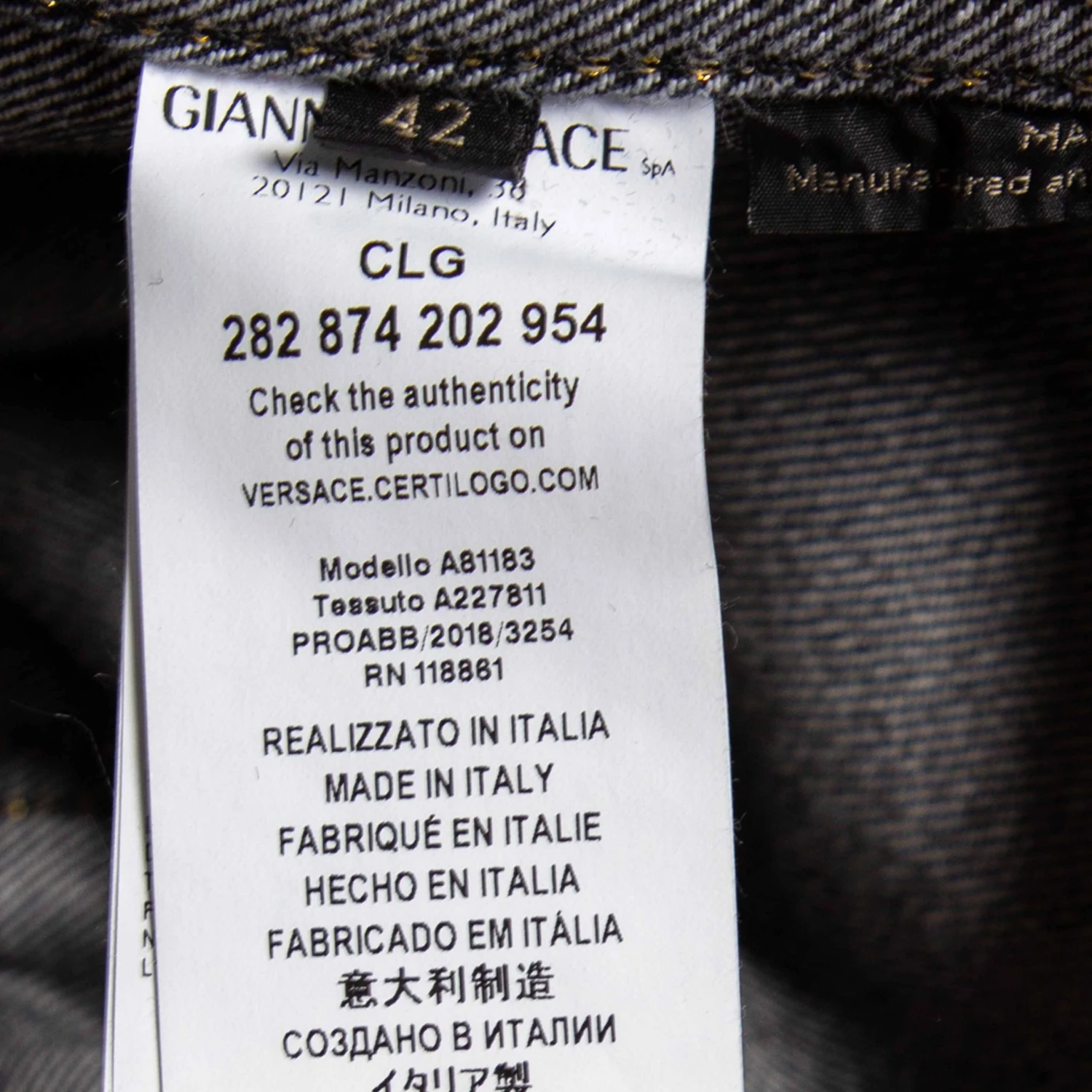 Versace Charcoal Grey Denim Rockstud Detail Button Front Jacket M For Women 6 Versace Charcoal Grey Denim Rockstud Detail Button Front Jacket M For Women - Image 6