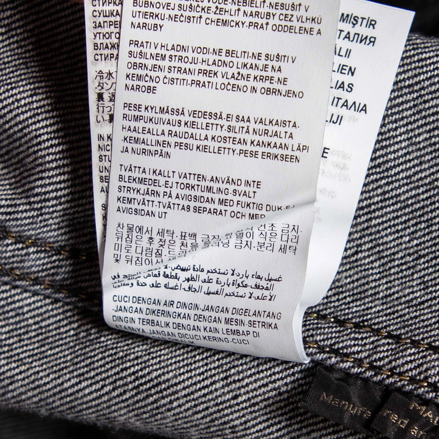 Versace Charcoal Grey Denim Rockstud Detail Button Front Jacket M For Women 7 Versace Charcoal Grey Denim Rockstud Detail Button Front Jacket M For Women - Image 7