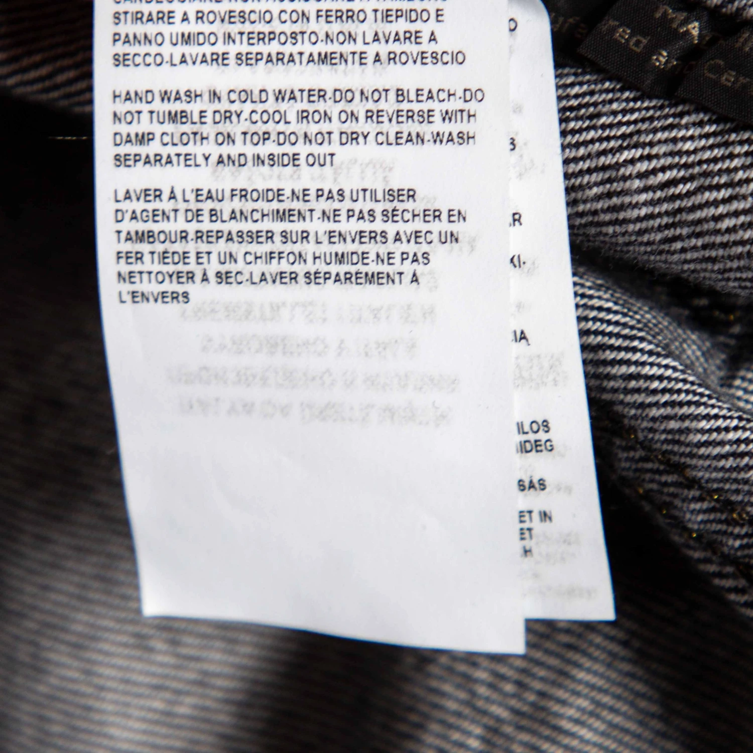 Versace Charcoal Grey Denim Rockstud Detail Button Front Jacket M For Women 10 Versace Charcoal Grey Denim Rockstud Detail Button Front Jacket M For Women - Image 10