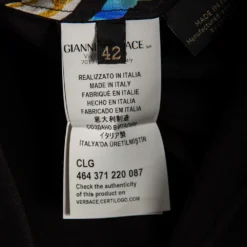 Versace Multicolored Medusa & Cheetah Printed Silk Blouse M For Women -Versace Official Website luxury women versace used clothes p572090 001