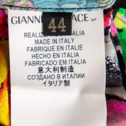 Versace Multicolored Printed Silk Sleeveless Top M For Women -Versace Official Website luxury women versace used clothes p573190 007