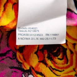 Versace Multicolored Printed Silk Sleeveless Top M For Women -Versace Official Website luxury women versace used clothes p573190 008