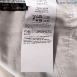 Versace Blue Logo Printed Denim Jeans S For Women -Versace Official Website luxury women versace used clothes p577686 008