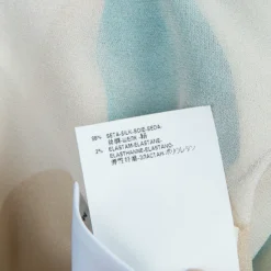 Versace Multicolor Print Sleeve Tab Detail Silk Blouse S For Women -Versace Official Website luxury women versace used clothes p57908 012