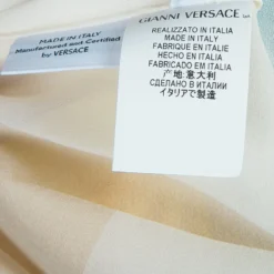 Versace Multicolor Print Sleeve Tab Detail Silk Blouse S For Women -Versace Official Website luxury women versace used clothes p57908 013