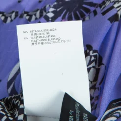 Versace Lilac Printed Long Sleeve Button Down Silk Shirt S For Women -Versace Official Website luxury women versace used clothes p57916 013