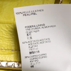 Versace Gold Crocodile Leather Cut-Out Sleeve Detailed Belted Coat M For Women -Versace Official Website luxury women versace used clothes p589460 007