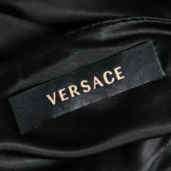 Versace Black Jersey Chain Strap Detailed Top S For Women -Versace Official Website luxury women versace used clothes p592323 002