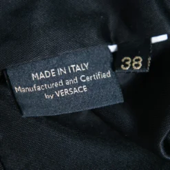 Versace Black Jersey Chain Strap Detailed Top S For Women -Versace Official Website luxury women versace used clothes p592323 003