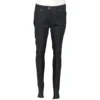 Versace Navy Blue Denim & Black Jersey Jeggings M For Women
