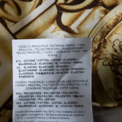 Versace Yellow Printed Cotton Button Front Sleeveless Dress S For Women -Versace Official Website luxury women versace used clothes p600011 001