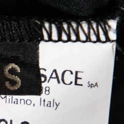 Versace Black Medusa Head Embroidered Cotton T-Shirt S For Women -Versace Official Website luxury women versace used clothes p613011 005