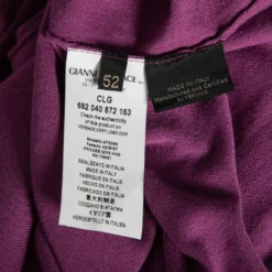 Versace Purple Knit Greca Detailed Long Sleeve Sweater XL For Women -Versace Official Website luxury women versace used clothes p614271 008