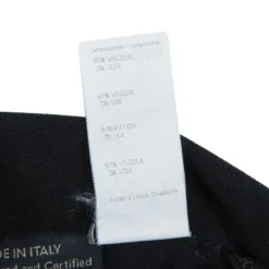 Versace Black Pleated Long Sleeve Dress S For Women -Versace Official Website luxury women versace used clothes p61932 011