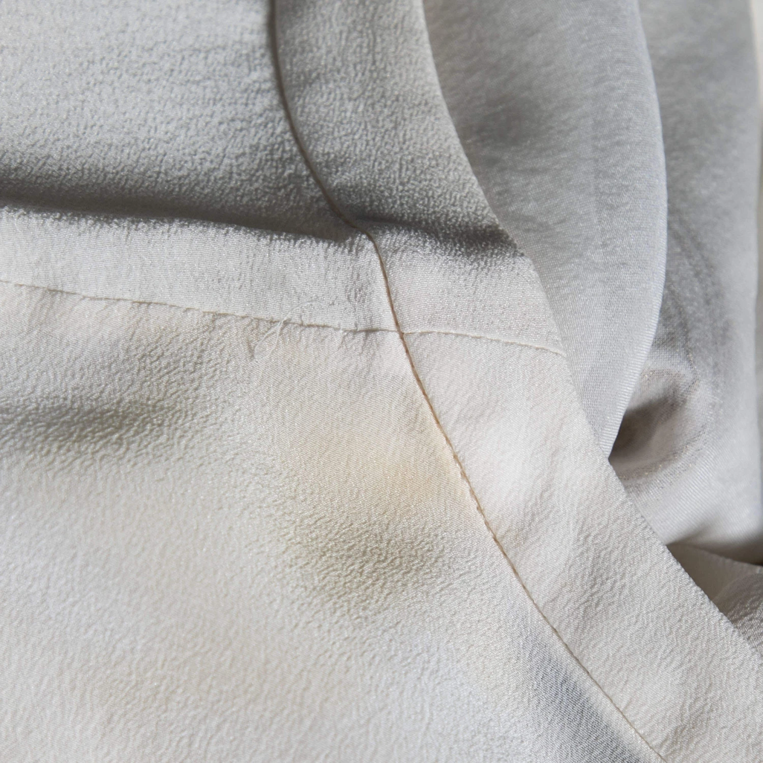 Versace Cream Silk Logo Embroidered And Embellished Blouse S For Women 4 Versace Cream Silk Logo Embroidered And Embellished Blouse S For Women - Image 4