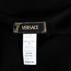 Versace Black Cashmere Sleeveless Tank Top S For Women -Versace Official Website luxury women versace used clothes p632768 004
