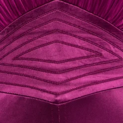 Versace Dark Purple Satin Halter Neck Mini Dress M For Women -Versace Official Website luxury women versace used clothes p646369 005