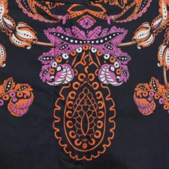 Versace Collection Black Paisley Print Poplin Tapered Trousers L For Women -Versace Official Website luxury women versace used clothes p647421 004