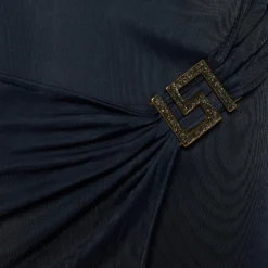 Versace Black Jersey Cut Out Detail Dress M For Women -Versace Official Website luxury women versace used clothes p654838 002