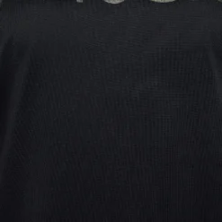 Versace Tribute Black Jersey Metallic Logo Print T-Shirt M For Women -Versace Official Website luxury women versace used clothes p656023 001