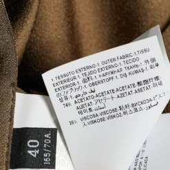 Versace Moss Green Crepe Draped Knee-Length Skirt S For Women -Versace Official Website luxury women versace used clothes p690317 001