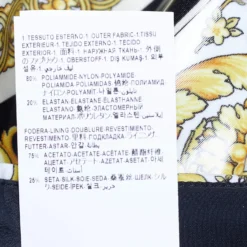 Versace Gold & Black Coated Knit Barocco Print Leggings M For Women -Versace Official Website luxury women versace used clothes p690582 007