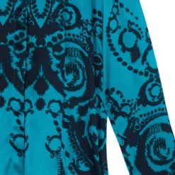 Versace Green Pixel Printed Silk Shirt L For Women -Versace Official Website luxury women versace used clothes p7906 007