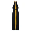 Versace Color-block Halterneck Evening Dress M For Women