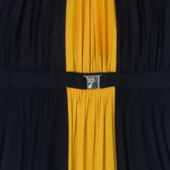 Versace Color-block Halterneck Evening Dress M For Women -Versace Official Website luxury women versace used clothes p7951 006