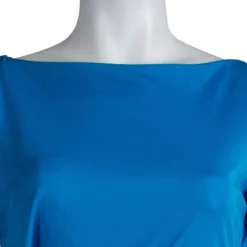 Versace Collection Turquoise Blue Dress M For Women -Versace Official Website luxury women versace used clothes p79731 004