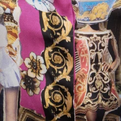 Versace Multicolor Printed Silk Button Down Shirt S For Women -Versace Official Website luxury women versace used clothes p84180 004