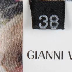 Versace Multicolor Printed Silk Button Down Shirt S For Women -Versace Official Website luxury women versace used clothes p84180 006