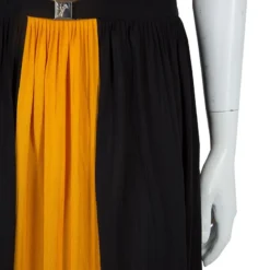 Versace Collection Colorblock Halterneck Belted Maxi Dress M For Women -Versace Official Website luxury women versace used clothes p86542 007