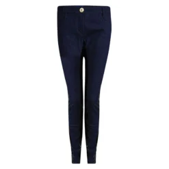 Versace Indigo Dark Wash Denim Contrast Paneled Jeans M For Women