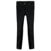 Versace Black Knit Denim Panel Detail Skinny Jeans M For Women