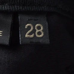 Versace Black Knit Denim Panel Detail Skinny Jeans M For Women -Versace Official Website luxury women versace used clothes p88551 0006