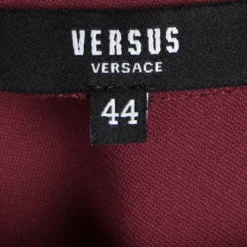 Versus By Versace Red Lion Logo Detailed Sleeveless Dress M For Women -Versace Official Website luxury women versace used clothes p92761 005