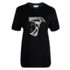 Versace Collection Black Medusa Logo Embroidered Short Sleeve T-Shirt L For Women